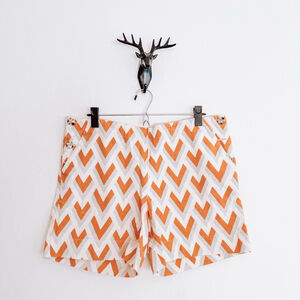 Utility Women's Orange/Gray Shorts Size Medium